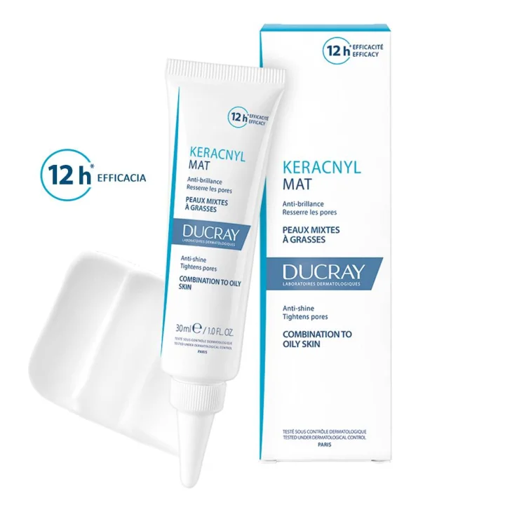Ducray Keracnyl Mat Gel - Crema Anti-Lucido Pelle Mista e Grassa 30 ml