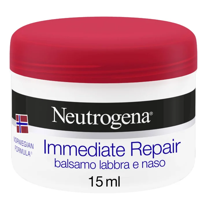 Neutrogena, Balsamo Labbra e Naso Riparazione Immediata Formula Norvegese 15 ml