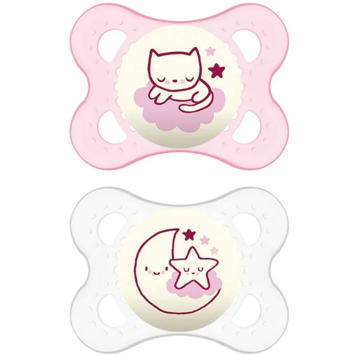 Mam Original Night 2-6m Succhietto in Silicone Confezione Doppia Femmina