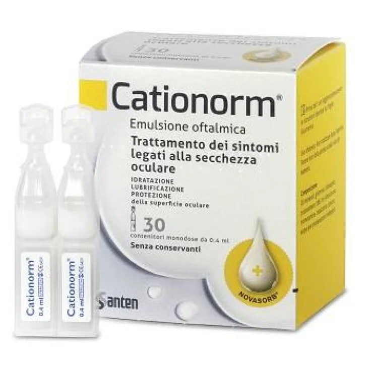 Cationorm Gocce Collirio 30 Fiale Monodose Da 0,4 ml