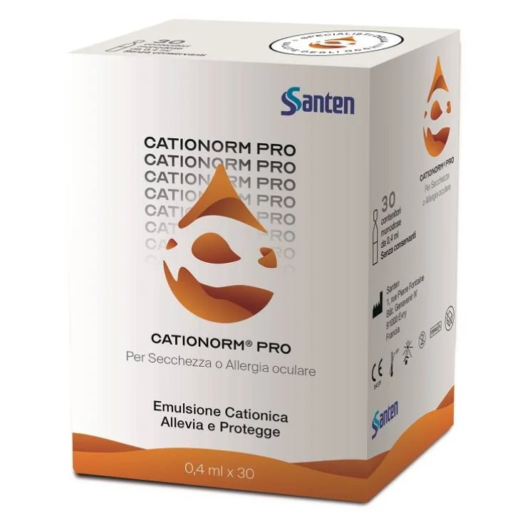 Cationorm Pro Ud 30 Flaconcini Monodose Da 0,4 Ml