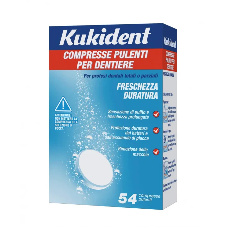 Kukident Cleanser Fresh Pulizia delle protesi dentarie 54 compresse