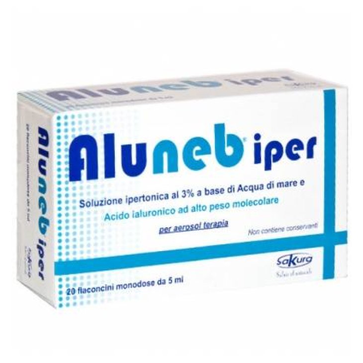 Aluneb Iper Soluzione ipertonica a base di acqua di mare 20 flaconcini
