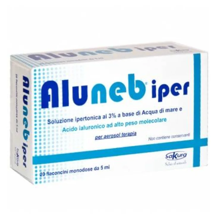 Aluneb Iper Soluzione ipertonica a base di acqua di mare 20 flaconcini