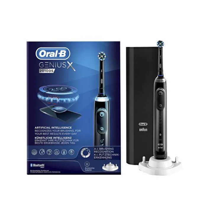 Oral B Genius X 20100S Spazzolino Elettrico Ricaricabile color Nero