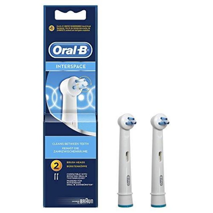 Oral B Power Refill Interspace Testine di Ricambio 2 pezzi