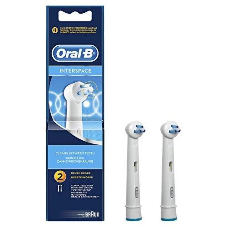 Oral B Power Refill Interspace Testine di Ricambio 2 pezzi