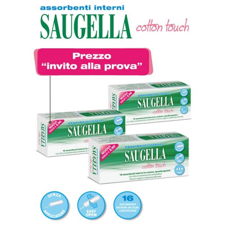 Saugella Cotton Touch Assorbenti Interni Regular 16 pezzi
