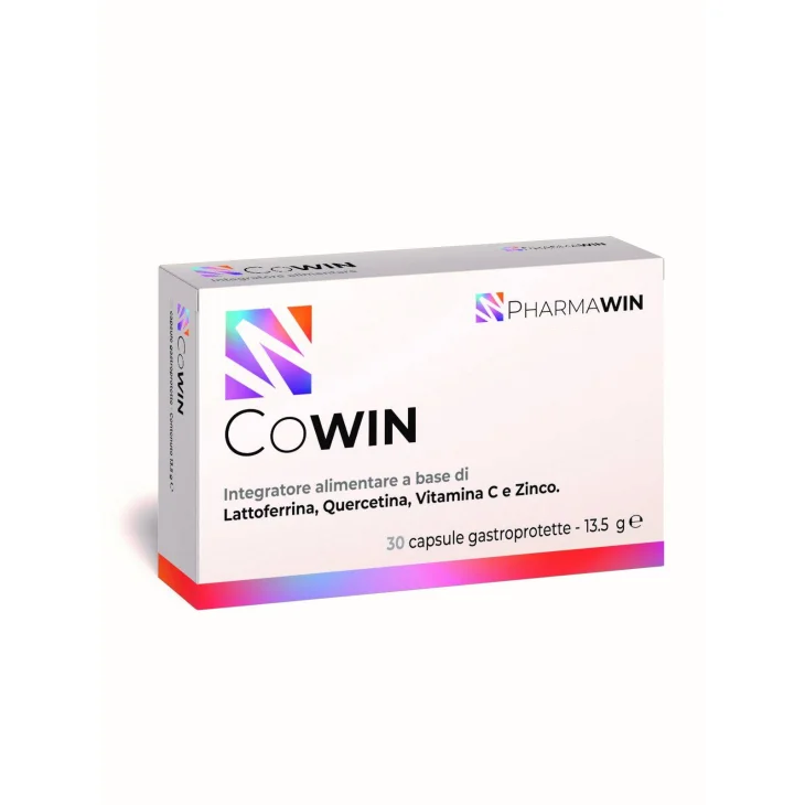 Cowin Integratore Lattoferrina Quercetina Vitamina C e Zinco 30 capsule