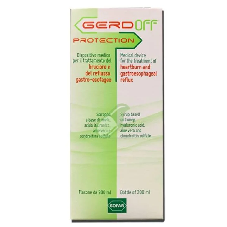 Gerdoff Protection Sciroppo per bruciore e reflusso gastroesofageo 200 ml