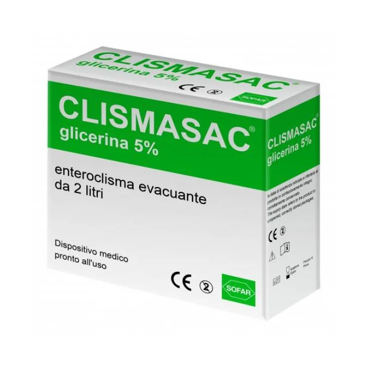 Clismasac Glicerina 5% Sofar Enteroclisma Evacuante 2 l