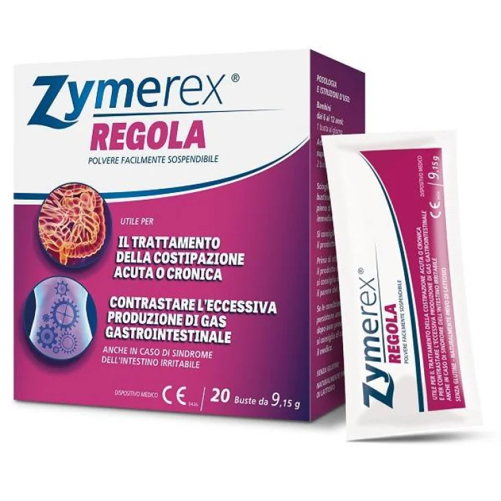 Zymerex Regola Integratore Trattamento Costipazione Acuta o Cronica 20 buste