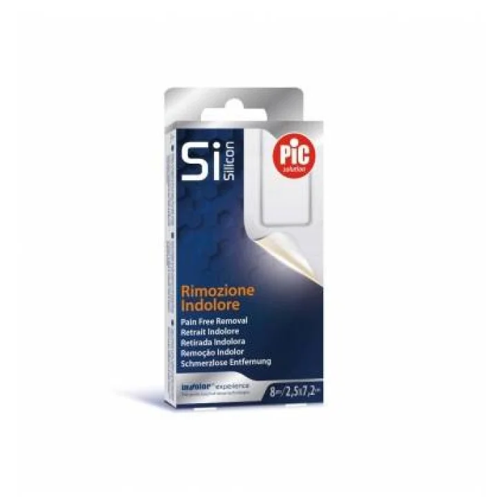 Pic Cerotto Strip Silicon 2,5 cm x 7,2 cm 8 cerotti
