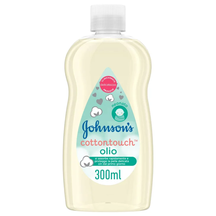 Johnson's Baby Olio per Bambini e Neonati Cottontouch Assorbimento Rapido 300ml