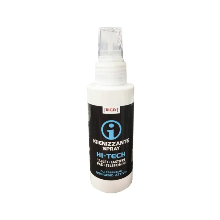Bigix Spray Igienizzante Hi-Tech Pulizia Dispositivi Elettronici 100 ml