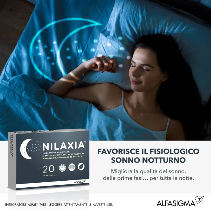 Nilaxia Integratore per Favorire il Sonno 20 compresse