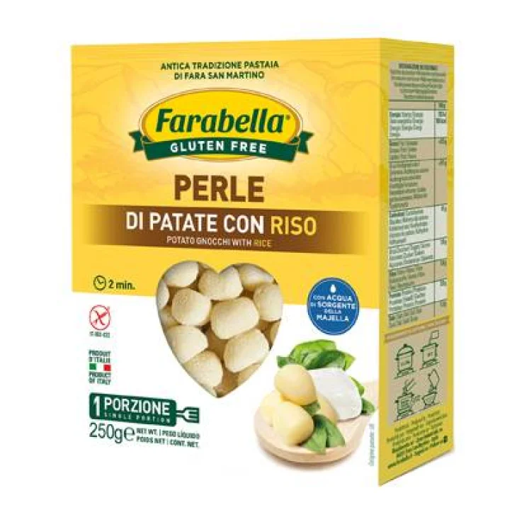 Farabella Perle di Patate Gnocchi di Patate con Riso Dietetici Senza Glutine 250 g