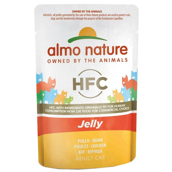 Almo Nature Classic Jelly Cibo umido con pollo per gatti 55 g