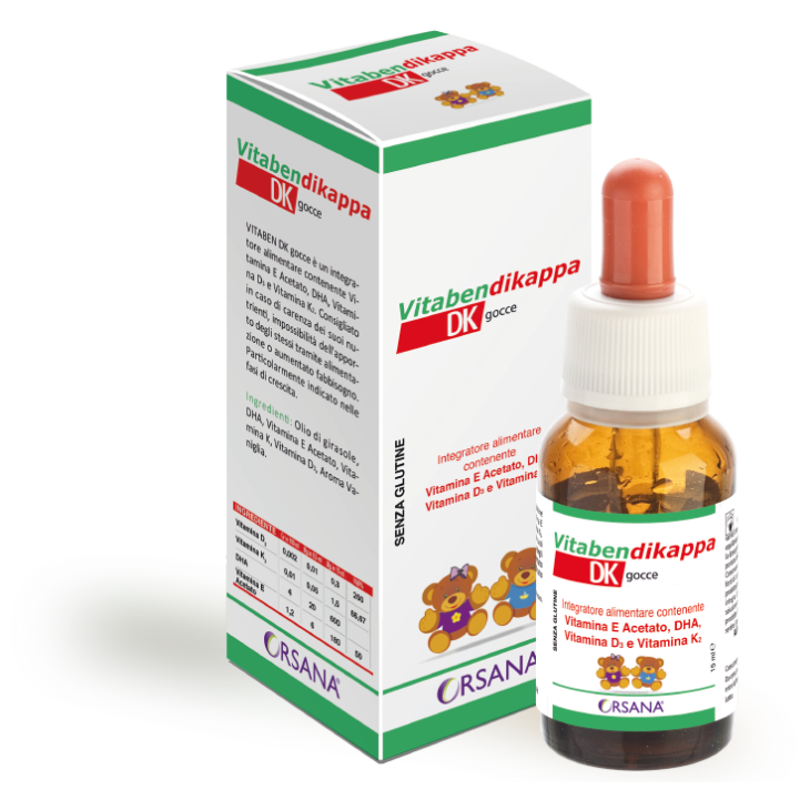Orsana VitabenDiKappa Integratore Vitamine D e K Gocce Da 15 Ml