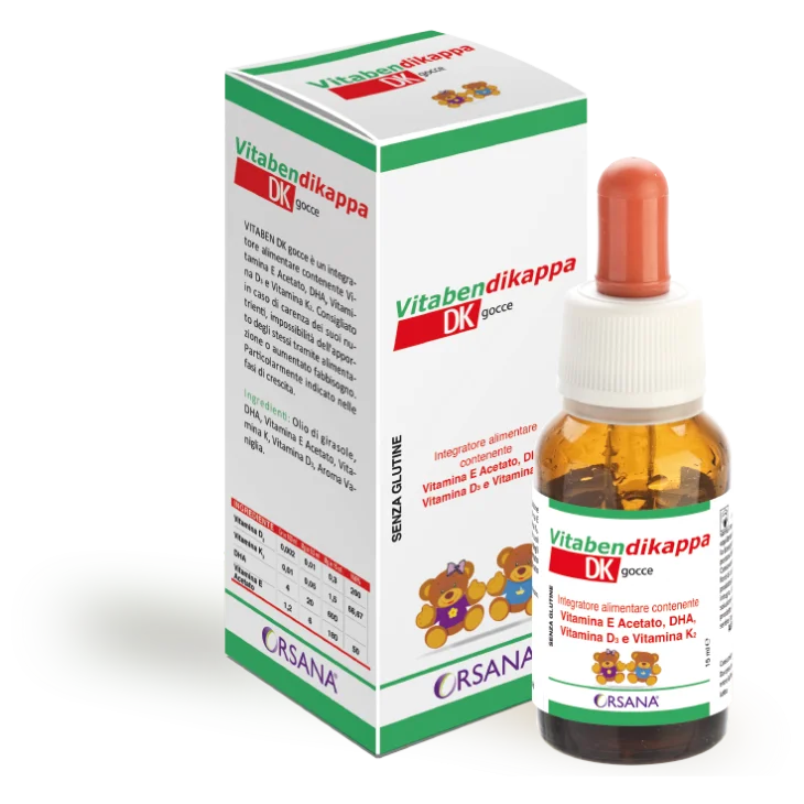 Orsana VitabenDiKappa Integratore Vitamine D e K Gocce Da 15 Ml