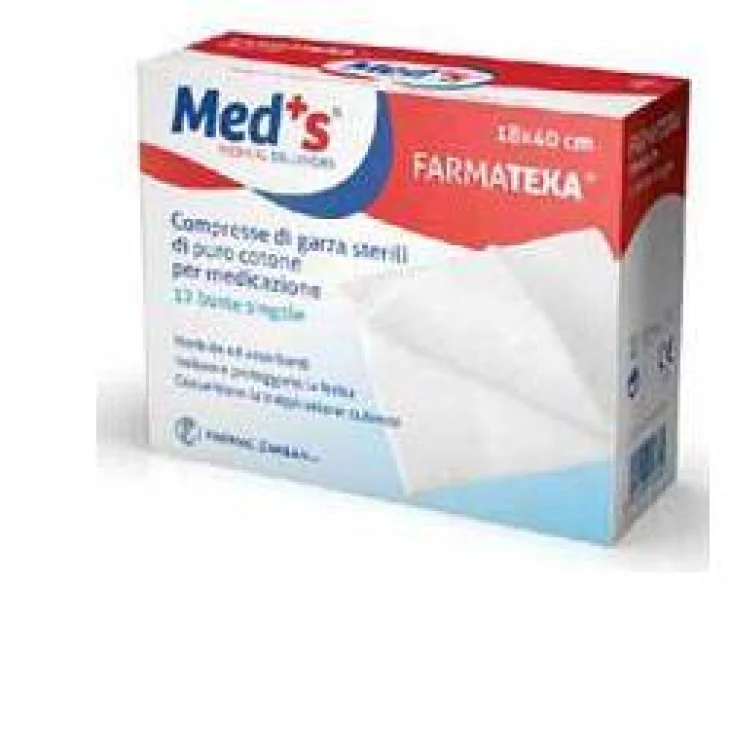 Garza Compressa Meds Farmatexa 12/8 18x40cm 12 Pezzi
