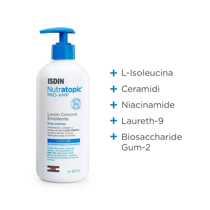 Isdin Nutratopic Pro-amp Lozione Idratante Pelle Atopica 400 Ml