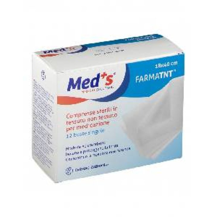 GARZA COMPRESSA MEDS TESSUTO NON TESSUTO 18X40CM 12 PEZZI SSR