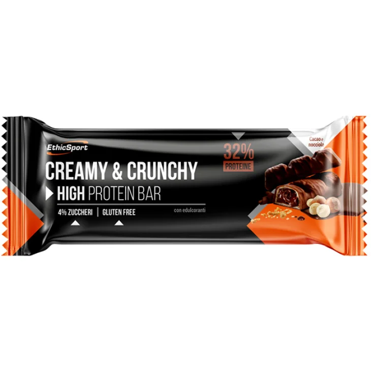 CREAMY&CRUNCHY BARRETTA PROTEICA CACAO/NOCCIOLA 30 G