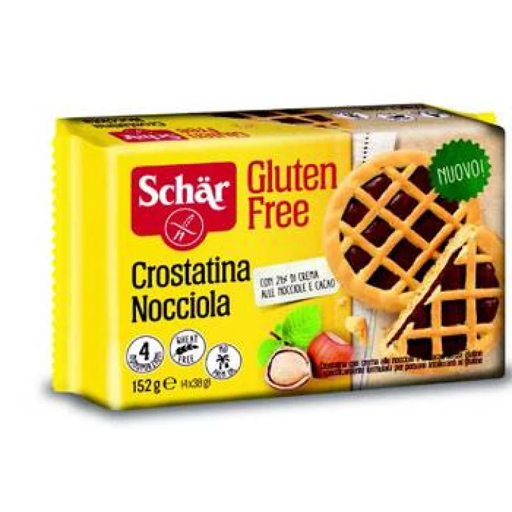 Schar Crostatina Nocciola Alimento senza glutine 4 x 38 g