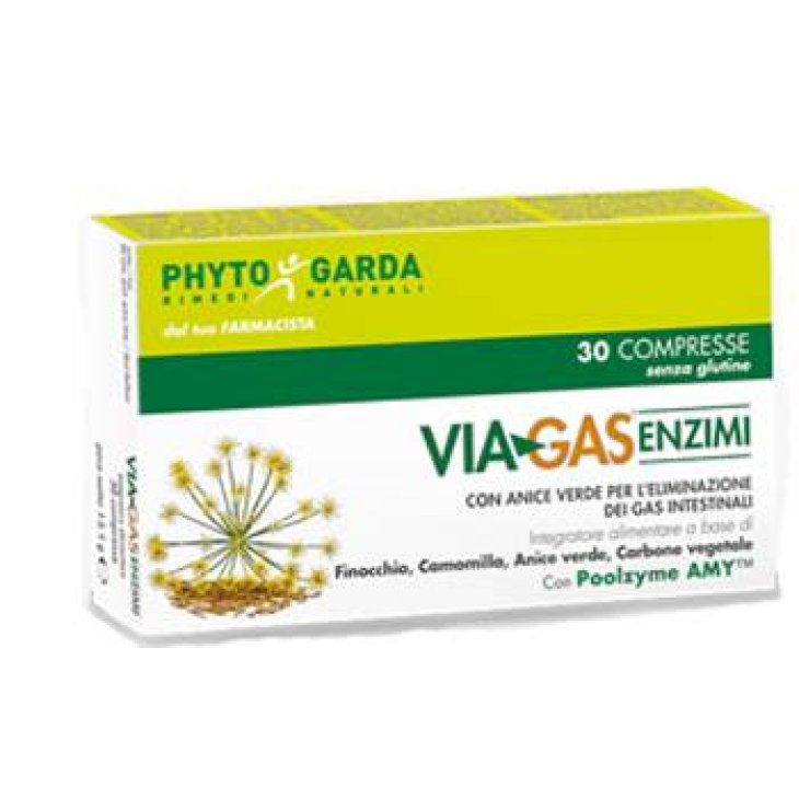 Phyto Garda Viagas Enzimi Integratore per il benessere digestivo 30 Compresse