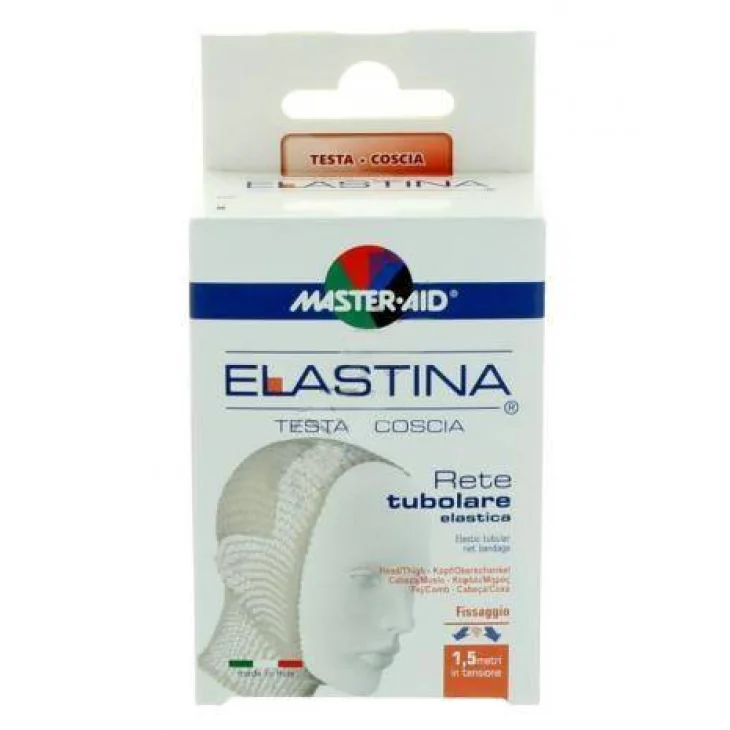 Master-aid Elastina Rete tubolare elastica ipoallergenica Testa/coscia 1,5 Mt In Tensione Calibro 6 Cm
