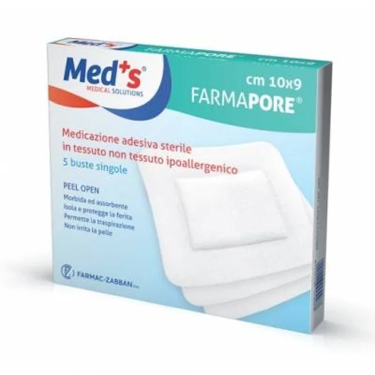 Meds Pore Medicazione In Poliuretano Adesiva Impermeabile 5x7cm 5 Pezzi