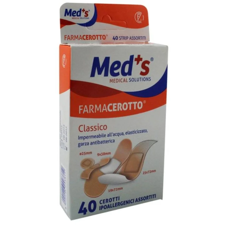 Med's Farmacerotto Classico Cerotti ipoallergenici assortiti 40 pezzi
