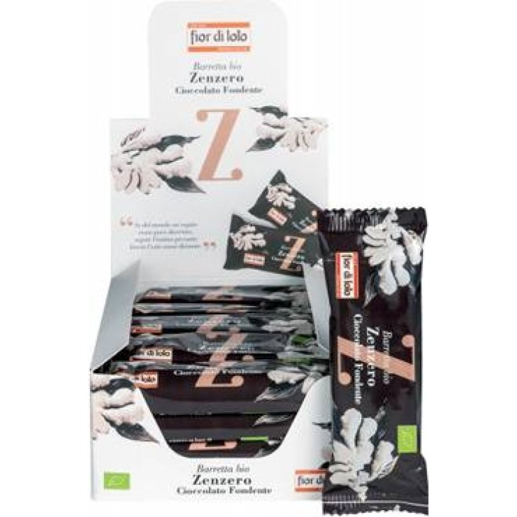 Fior di Loto Barretta Zenzero/cioccolato Fondente Bio 30 g