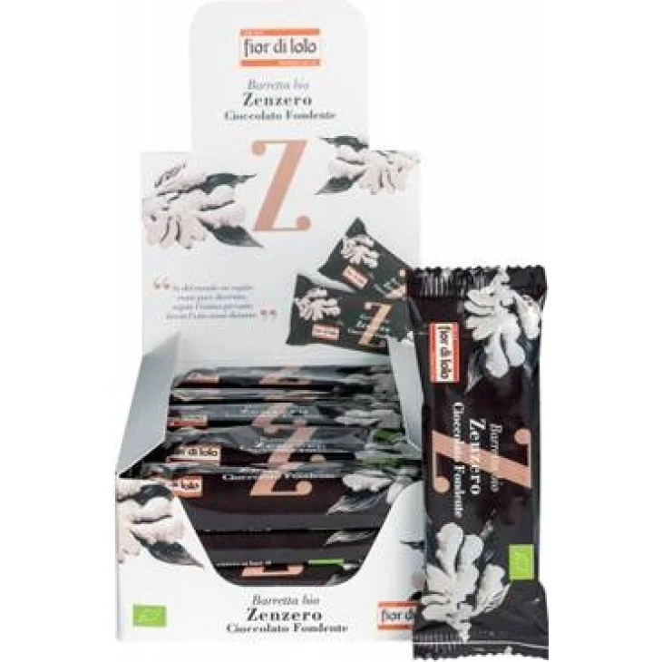 Fior di Loto Barretta Zenzero/cioccolato Fondente Bio 30 g