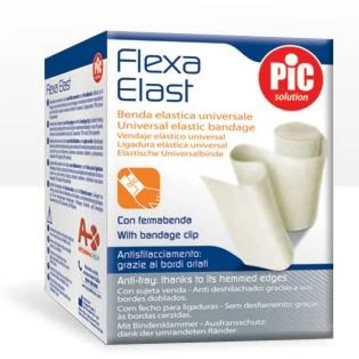 Pic Flexa Elast Benda Elastica Bianca 12cm x 4,5m