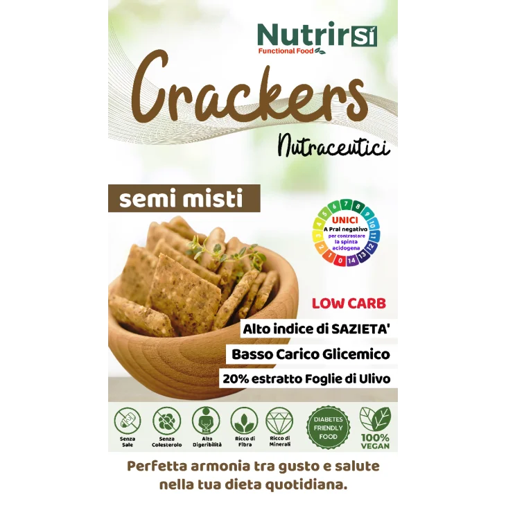 Nutrirsi NutriCracker Semi Misti Cracker a basso indice glicemico 200 g