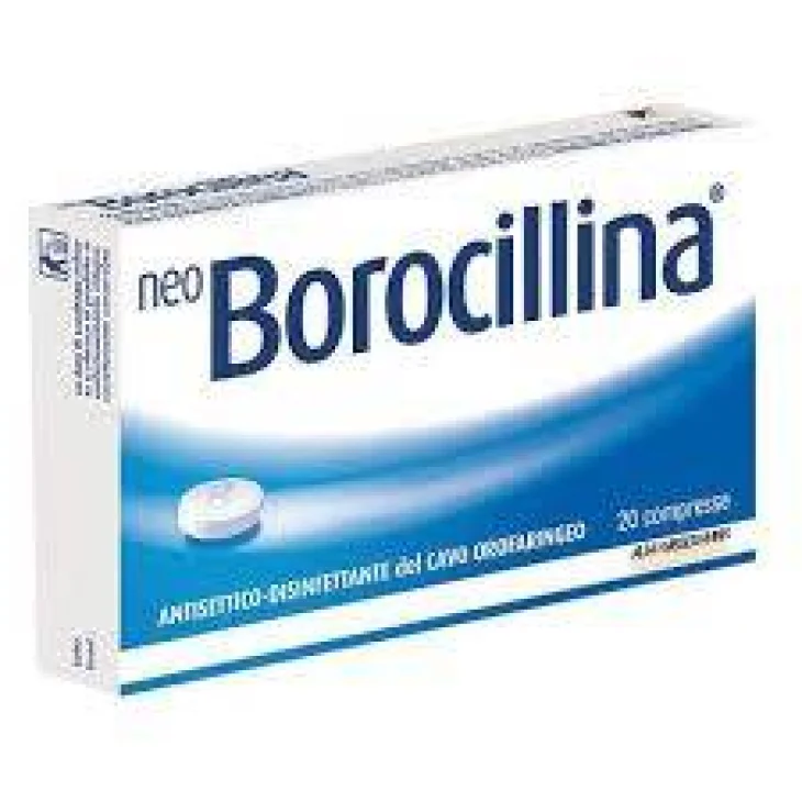 Neoborocillina per Mal di Gola 20 Pastiglie Menta