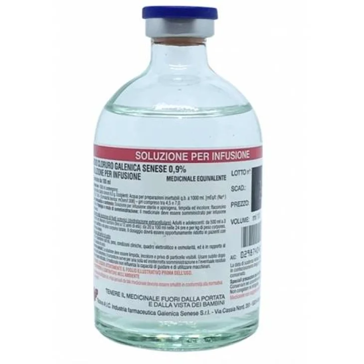 Sodio Cloruro Galenica Senese Soluzione Per Infusione 1 Flacone 0,9% da 500 ml