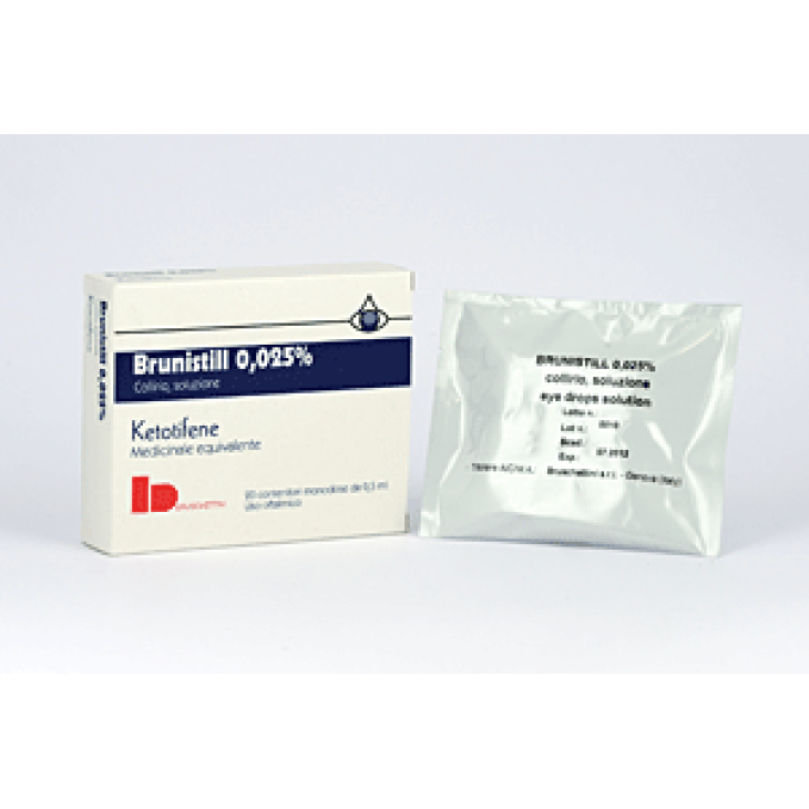 Brunistill 0,025% Collirio per congiuntivite allergica 20 fiale monodose da 0,5 ml
