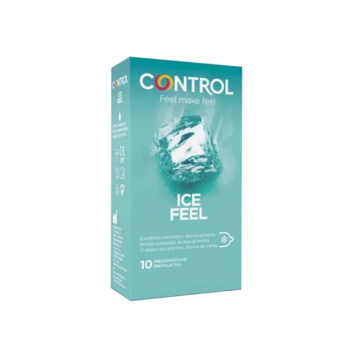 Control Ice Feel Profilattici Aroma Menta 10 Pezzi