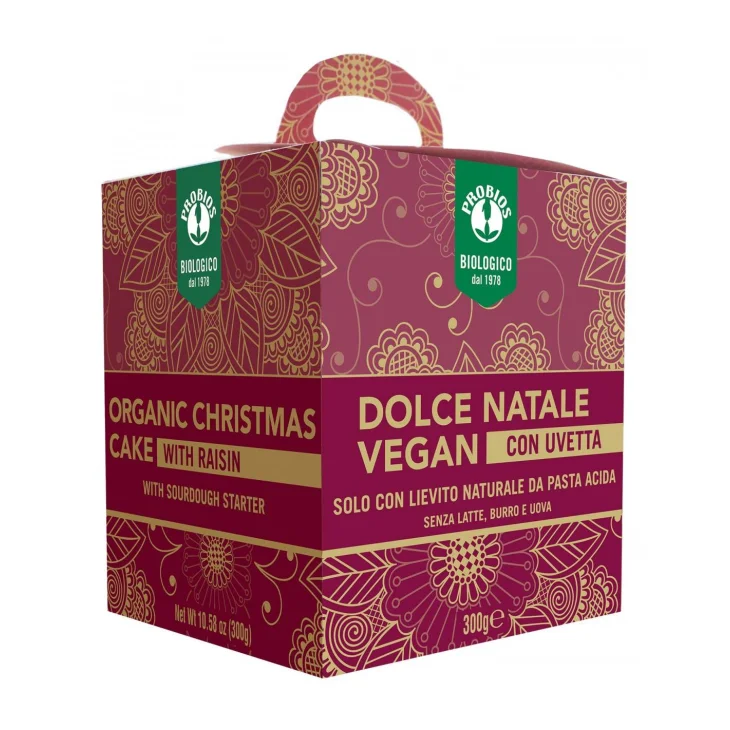 Probios Dolce di Natale Vegan con Uvetta Bio 300 gr Probios Dolce di Natale Vegan con Uvetta Bio 300 gr