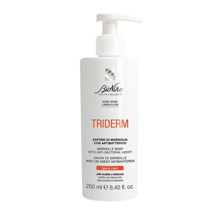 BioNike Triderm Sapone di Marsiglia con Antibatterico Detergente per le mani 250 ml