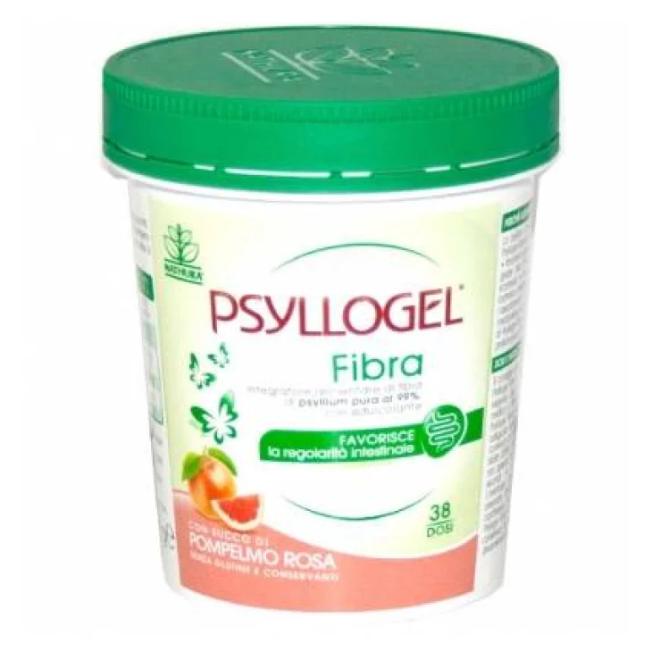 Nathura Psyllogel Fibra Integratore per il Benessere Intestinale Gusto Pompelmo Rosa 170 g
