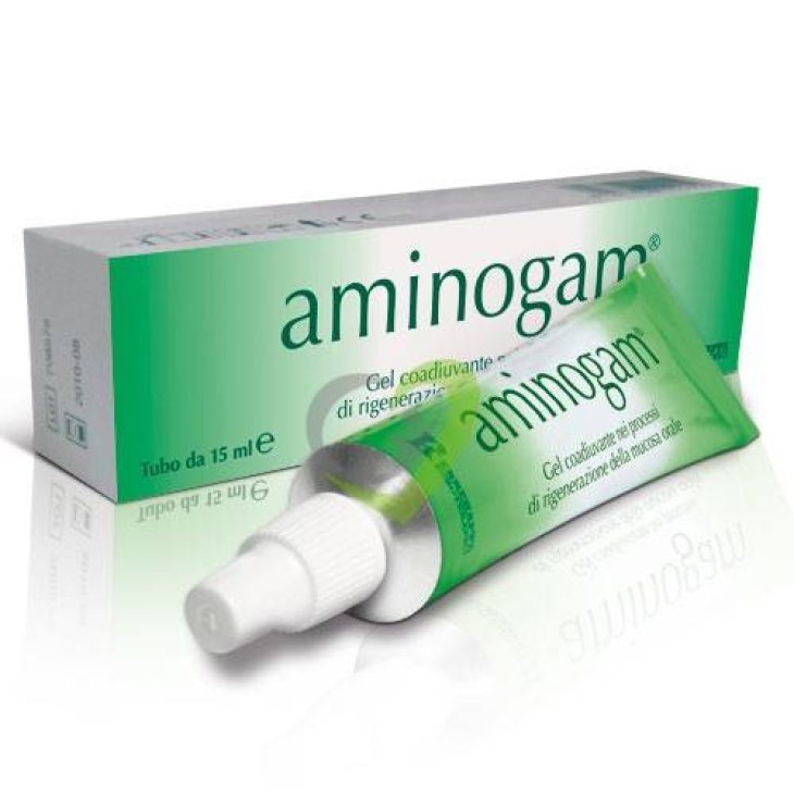 Polifarma Aminogam Gel rigenerante lesioni mucosa orale 15 ml
