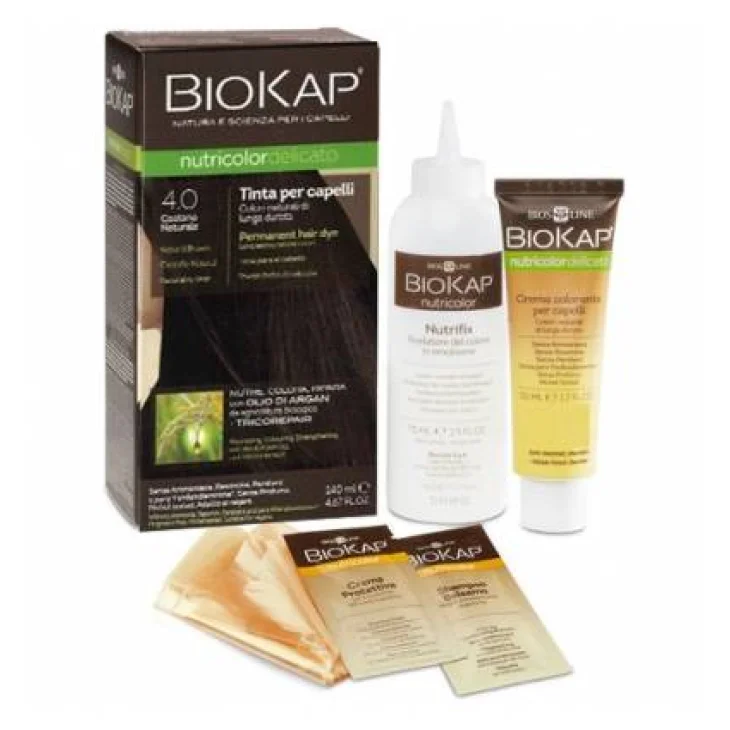 Bios Line BioKap Nutricolor Delicato Tinta per Capelli 4.0 Castano Naturale