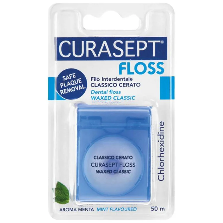 Curasept Floss Classic Cerato Clorexidina Filo interdentale