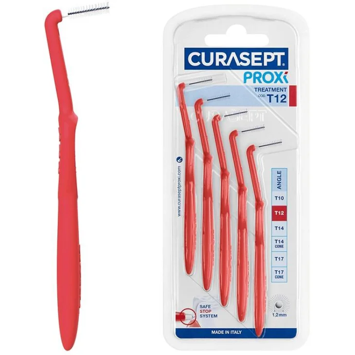 Curasept Proxi Angle T12 Rosso/red Scovolino interdentale 5 pezzi