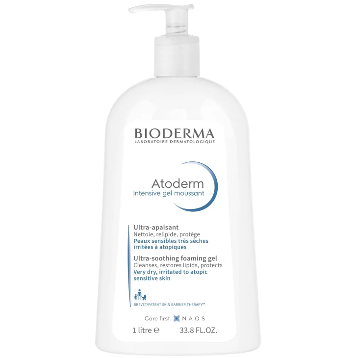 Bioderma Atoderm Intensive Gel Moussant Detergente Purificante 1 L