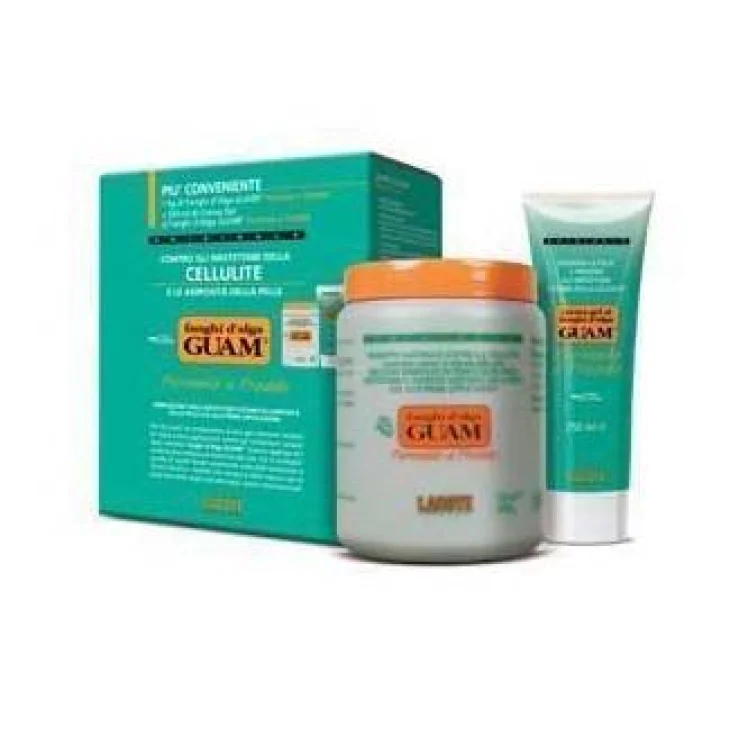 Guam Fanghi D'alga Confezione Convenienza Fredda Con Fanghi D'alga Guam 1 Kg + Crema Gel 250 Ml Formula A Freddo